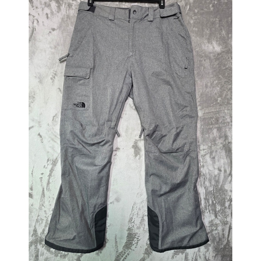 The North Face Mens DryVent Grey Heather Ski Snowboard Cargo Pants Large 1288